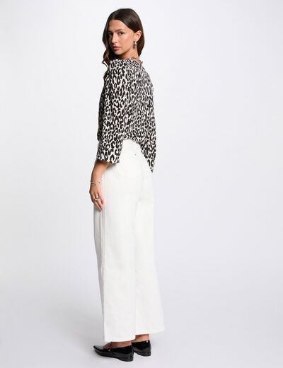 Chemise manches longues blanc femme