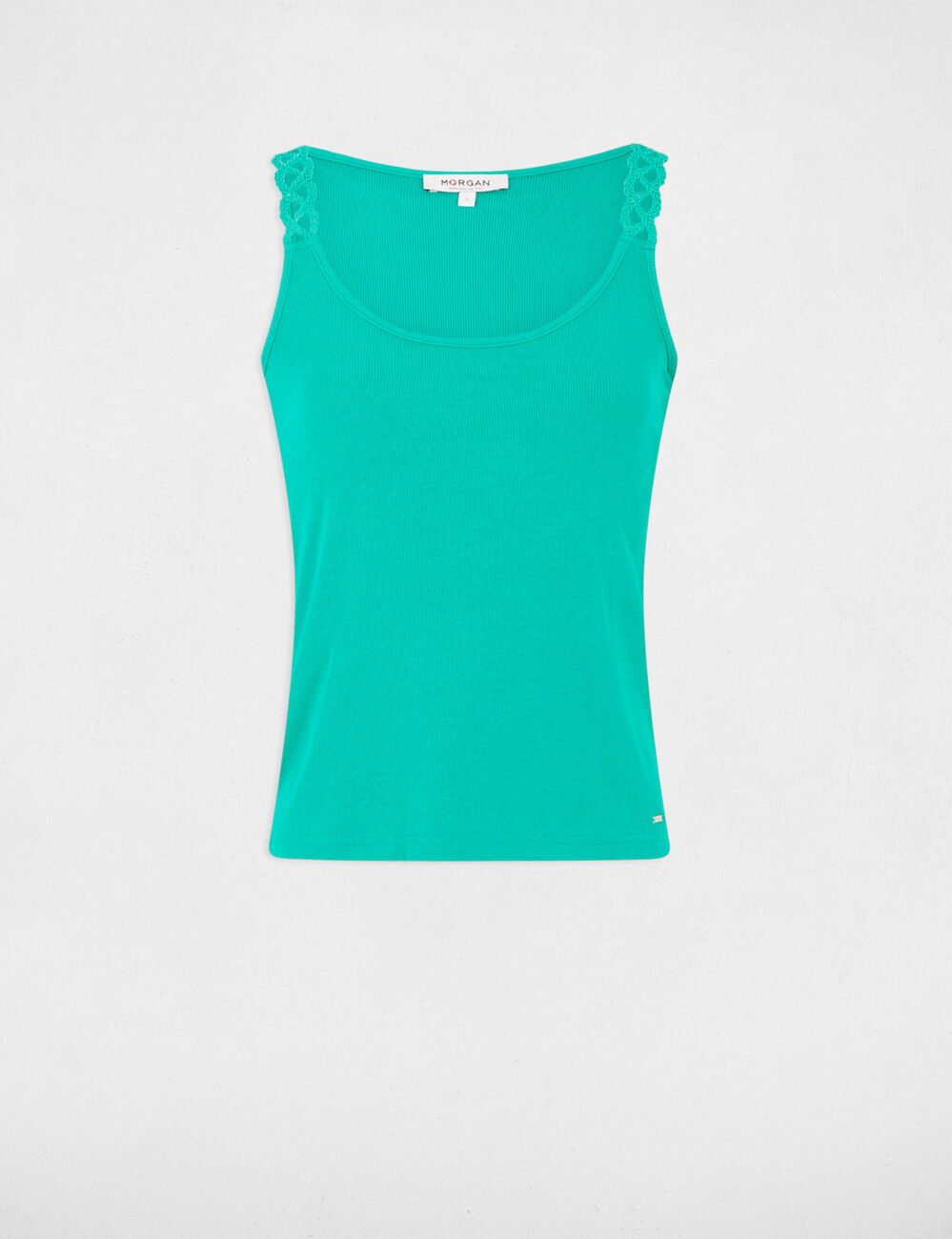 Mouwloos hemd emerald groen vrouw
