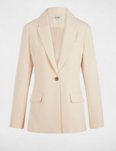 Veste manches longues creme femme