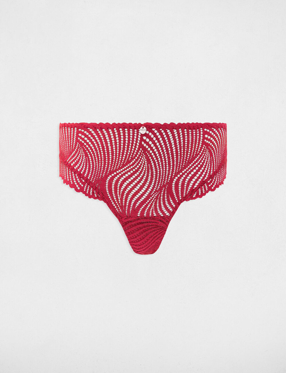 Kanten shorty bordeaux vrouw