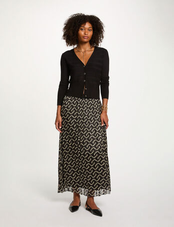 jupe longue plissee multicolore femme Jupe longue plissée multicolore femme