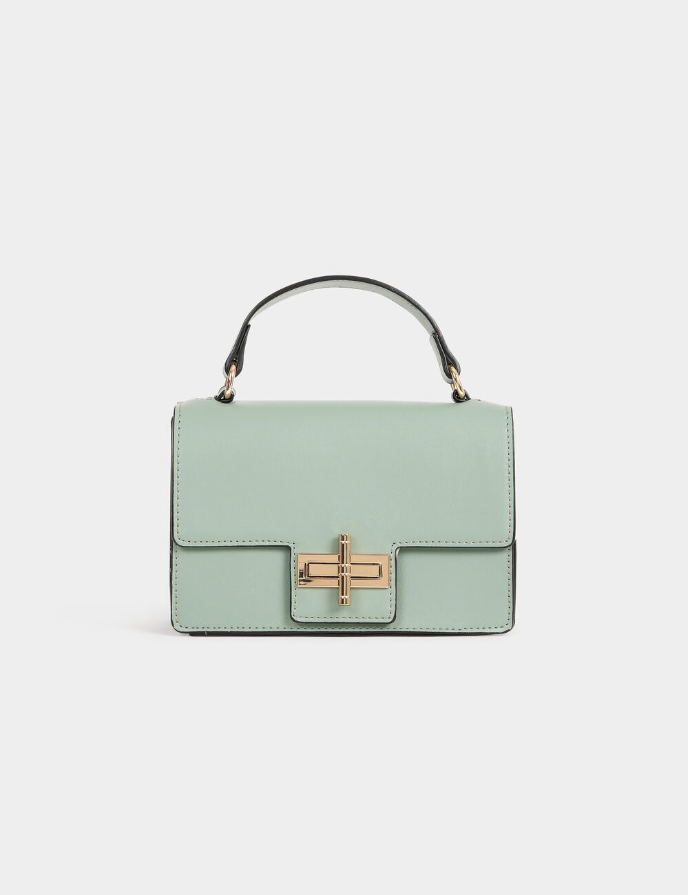 Sac cartable &agrave; bandouli&egrave;re vert femme