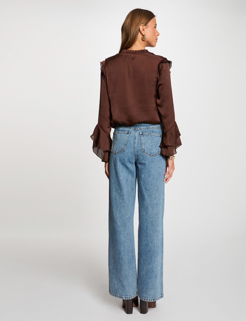 Blouse met lange mouwen vrouw