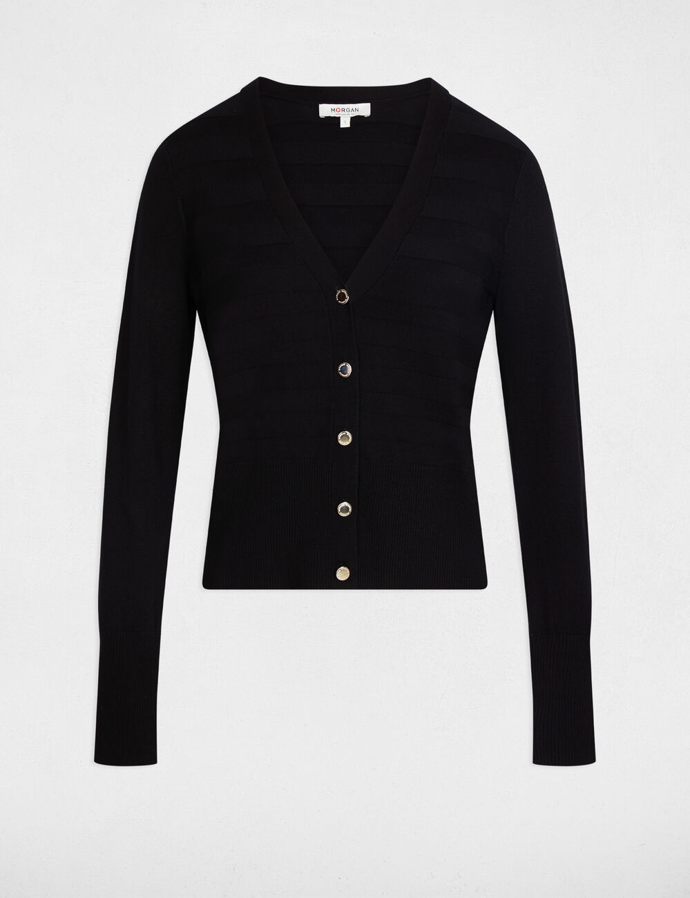 Vest met lange mouwen zwart vrouw