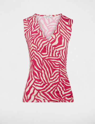 Mouwloze tanktop meerkleurig vrouw