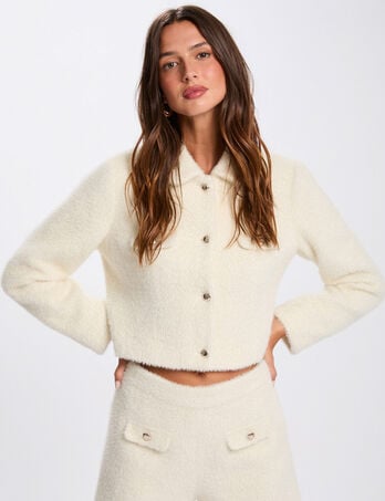 Short taille haute ivoire femme
