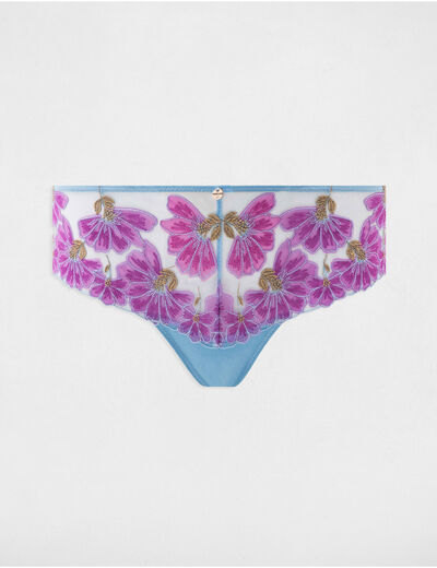 Shorty van kant bleu vrouw
