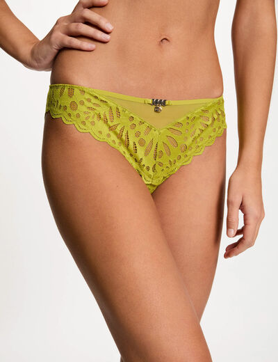 Slip van kant groen vrouw