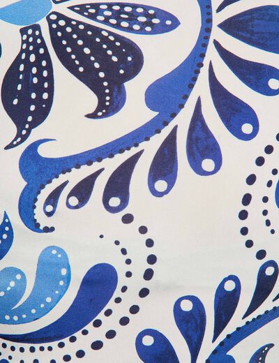 Getailleerd mouwloos T-shirt meerkleurig vrouw