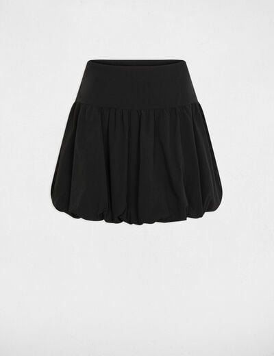 Jupe boule taille basse noir femme