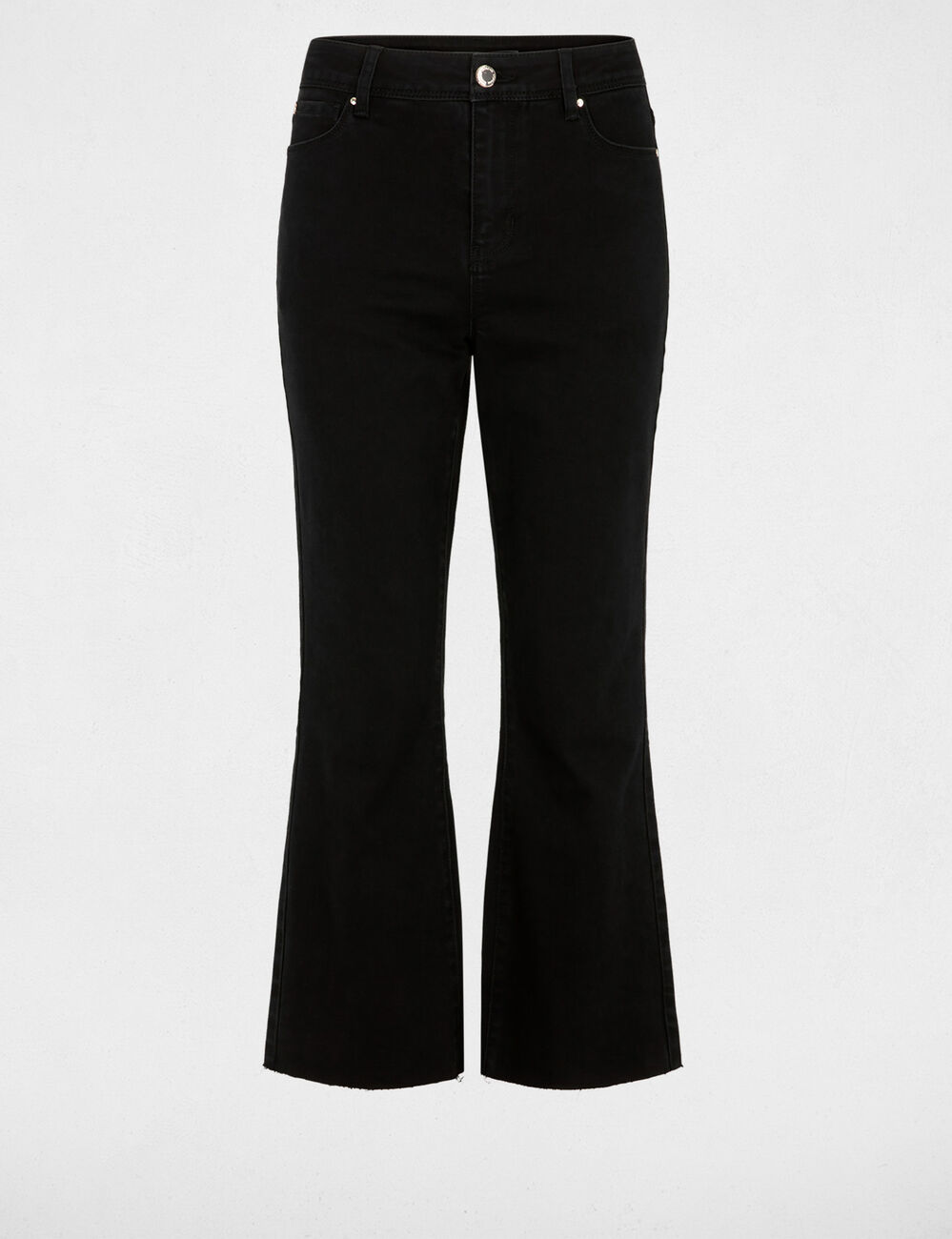 Jean flare 7/8 noir femme