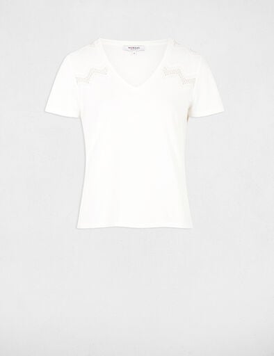 t shirt manches courtes blanc femme T-shirt manches courtes blanc femme