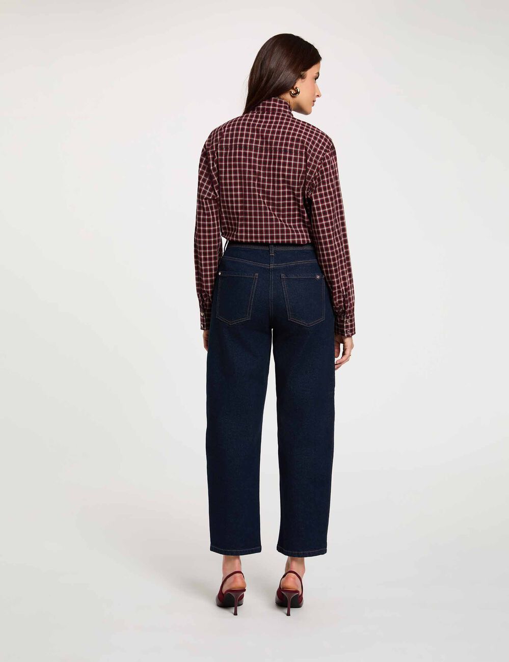Blouse met lavalli&egrave;rekraag meerkleurig vrouw