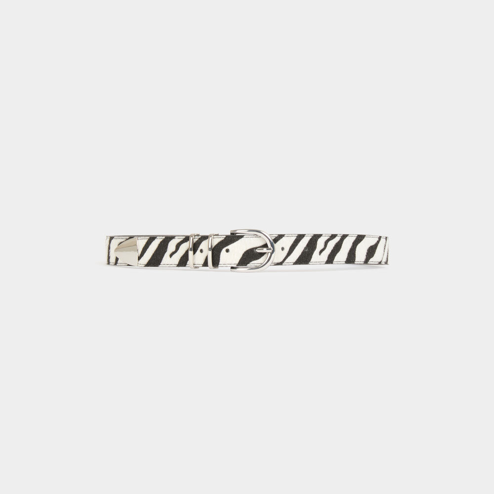 Riem met zebraprint ivoor vrouw