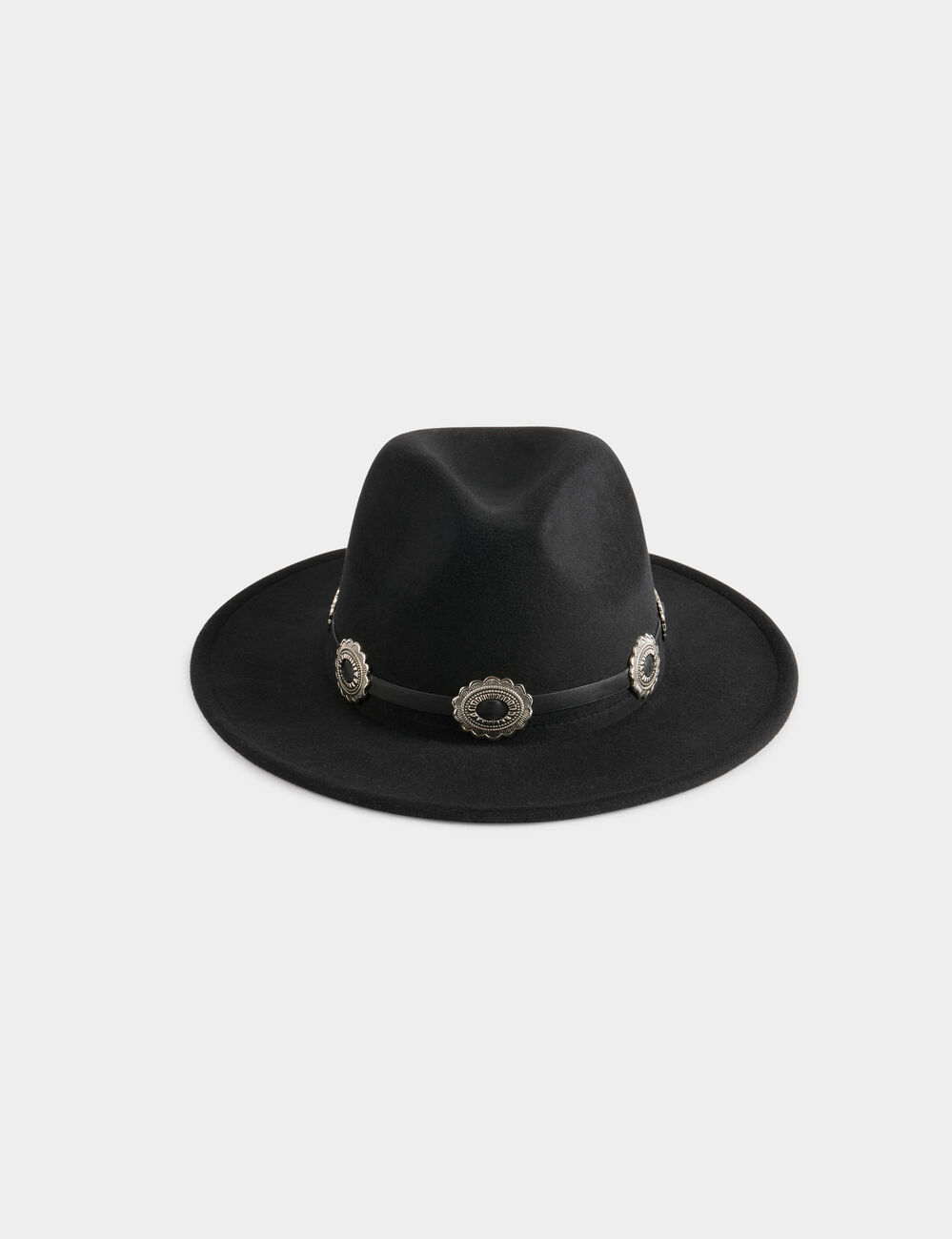 Hoed met western details zwart vrouw