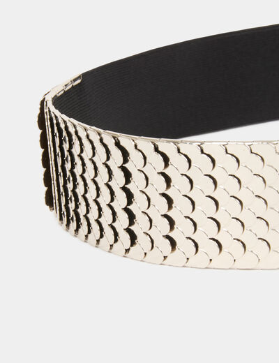 Ceinture élastiquée noir femme