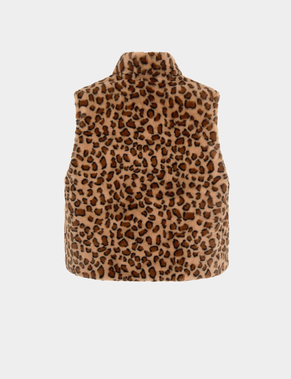 Veste fausse fourrure multicolore femme