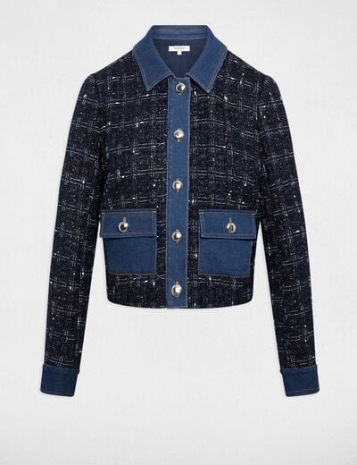 Getailleerd kort jasje meerkleurig vrouw