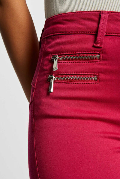 Slim-fit broek met stretcheffect  vrouw