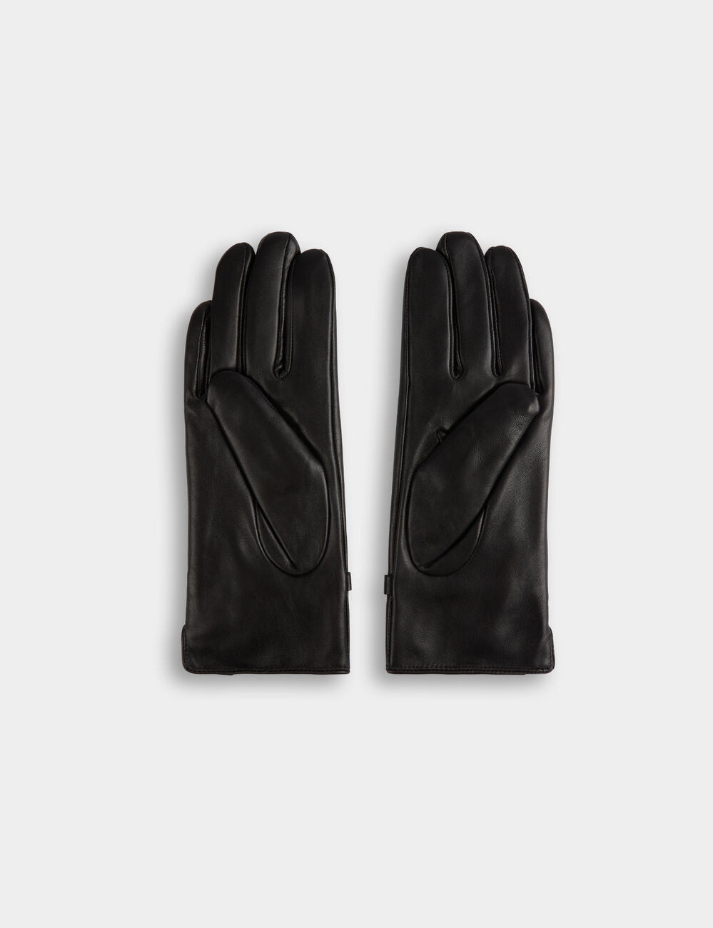 Gants similicuir noir femme