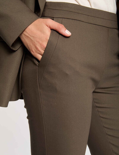 7/8 broek met ceintuur brons vrouw