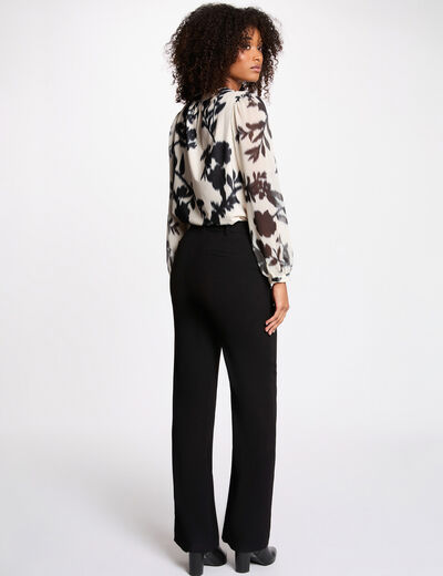 T-shirt voile manches longues blanc femme