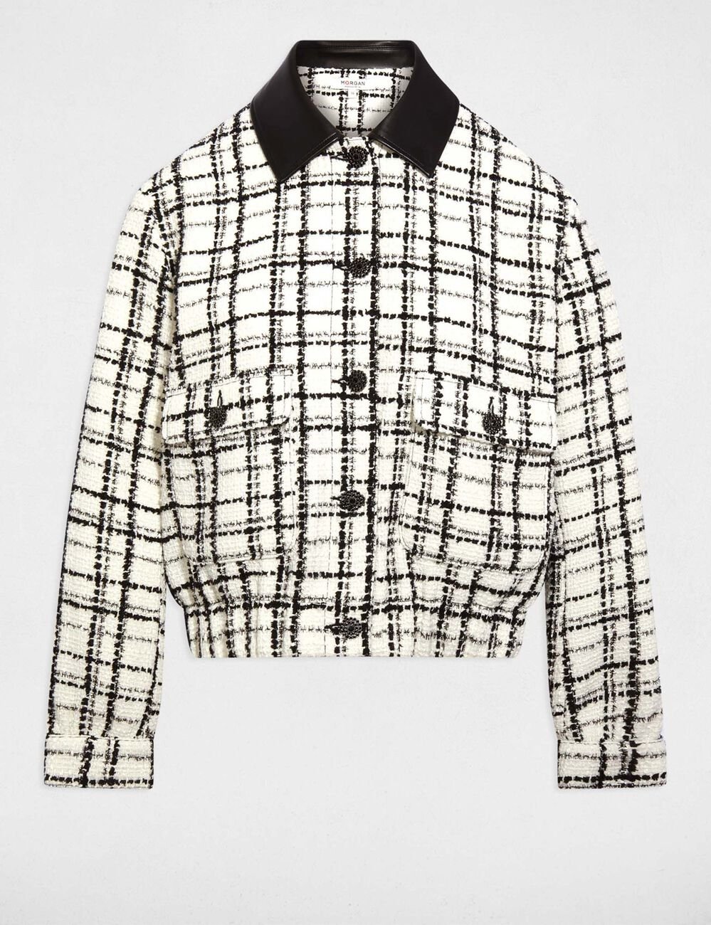 Oversized tweed jas meerkleurig vrouw