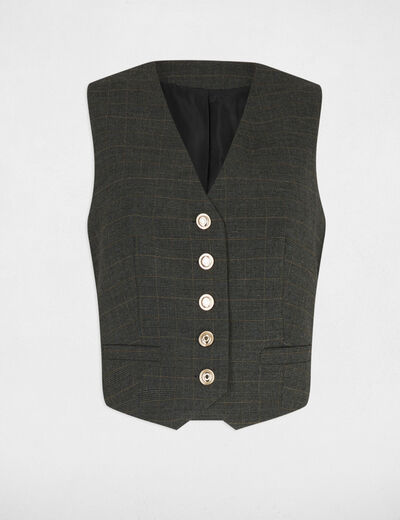 Gilet sans manches ajusté gris moyen femme