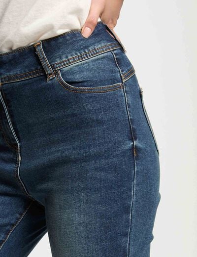 Jeans slim 7/8ème denim stone femme