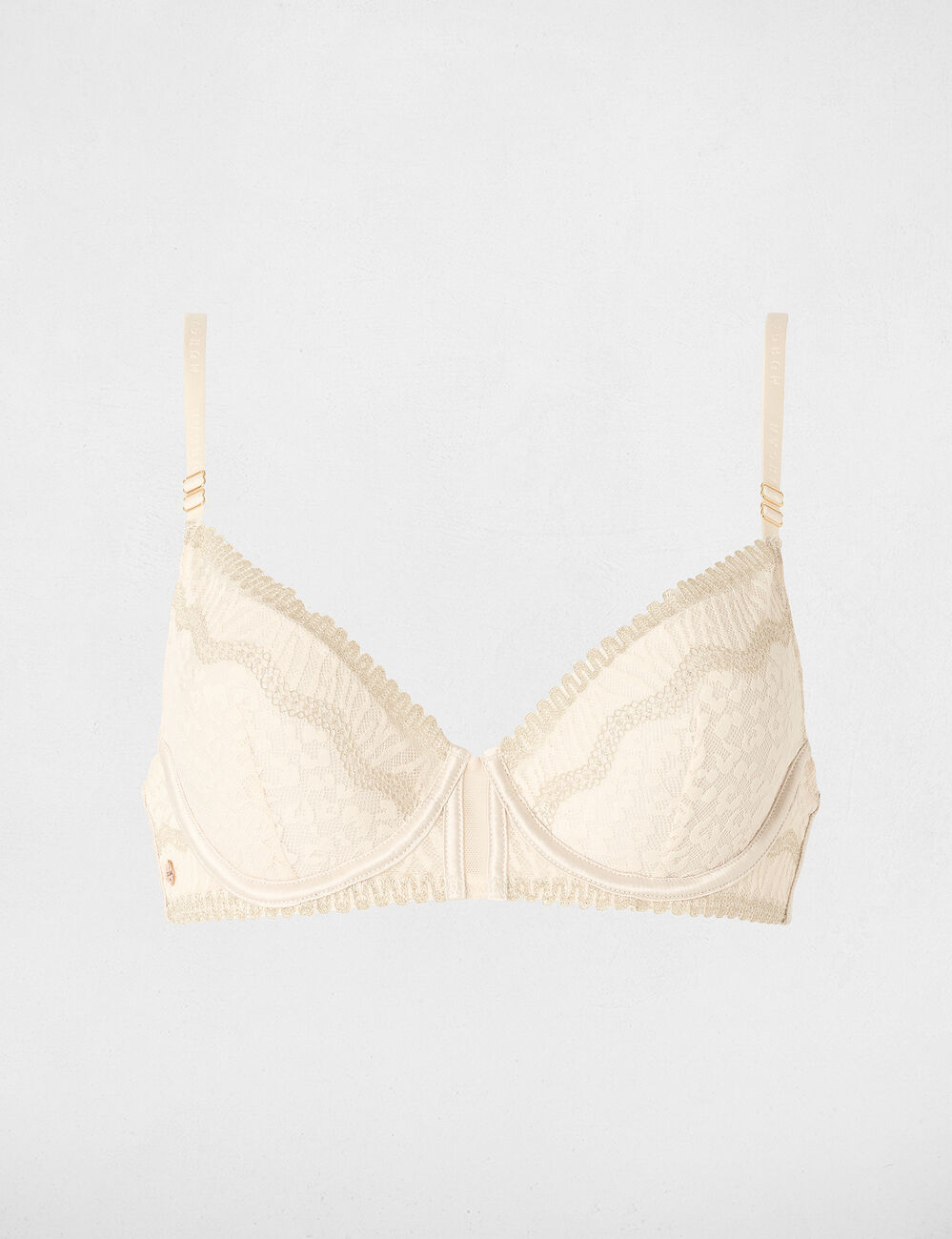 Kant bh met fijne bandjes beige vrouw