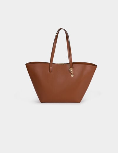 Trapeze shopper camel vrouw