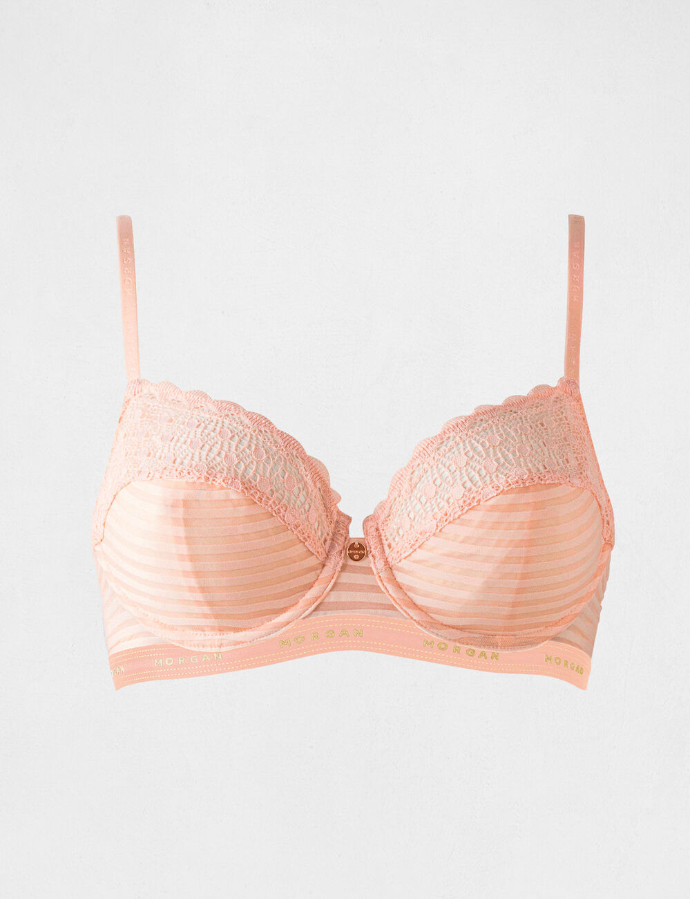 Soutien-gorge armatures rose femme