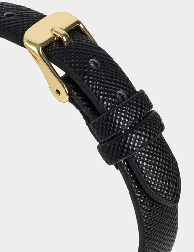 Montre classique jaune or femme