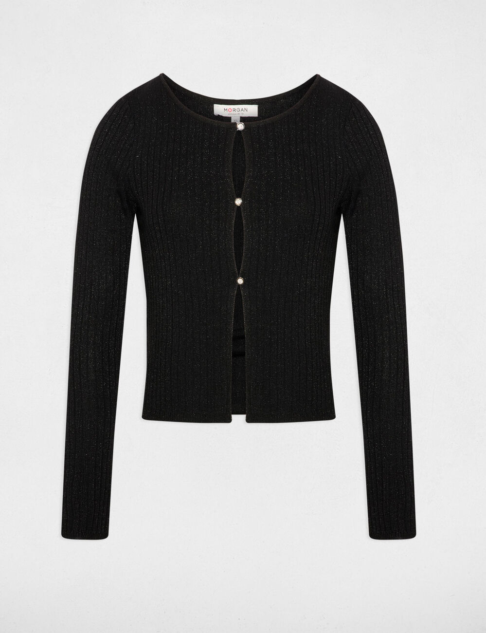 Vest met lange mouwen zwart vrouw