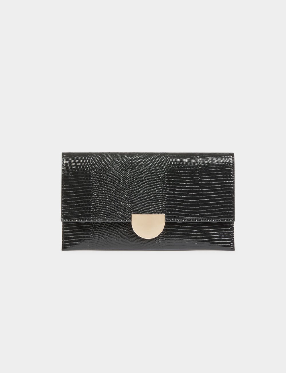 Pochette similicuir noir femme