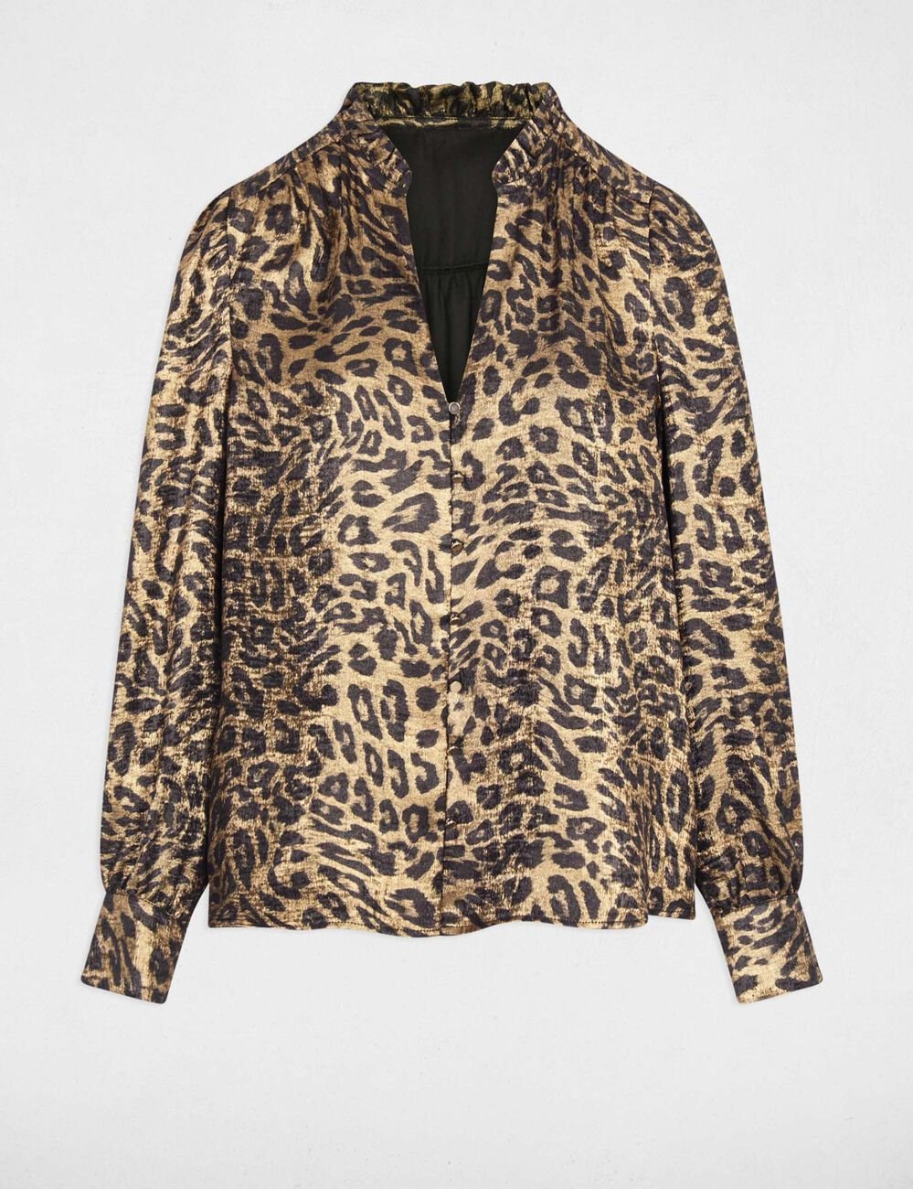 Chemise fluide imprimée multicolore femme