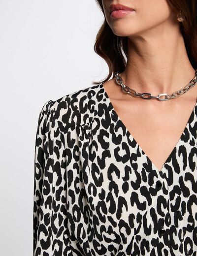 Chemise manches longues blanc femme