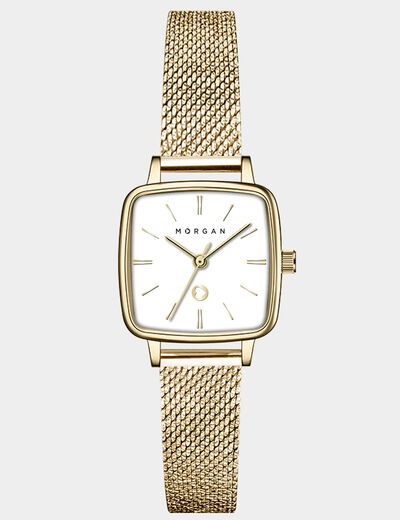 Montre classique jaune or femme