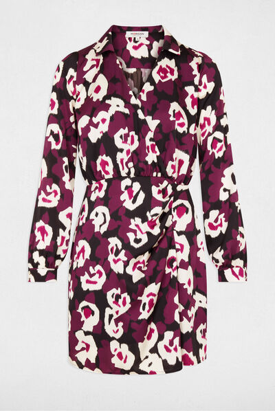 Robe ajustée imprimé floral multico femme