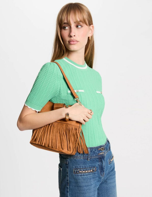 pull manches courtes vert menthe femme Pull manches courtes vert menthe femme