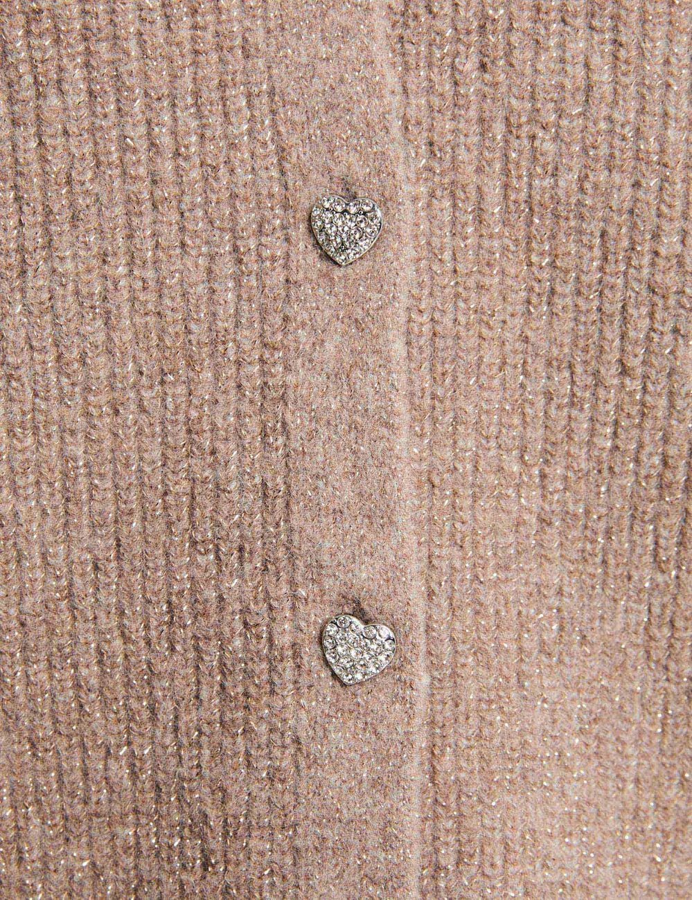 Vest met V-hals medium beige vrouw
