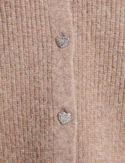 Vest met V-hals medium beige vrouw