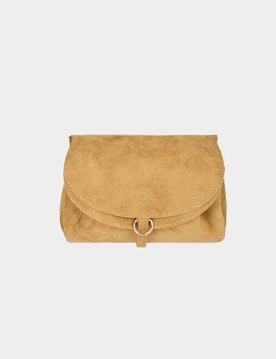 Soepele su&egrave;delook tas beige vrouw