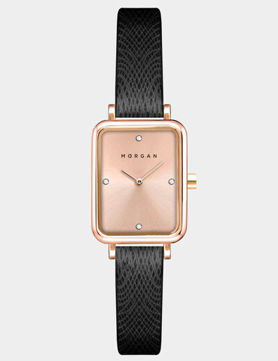 Montre classique rose femme