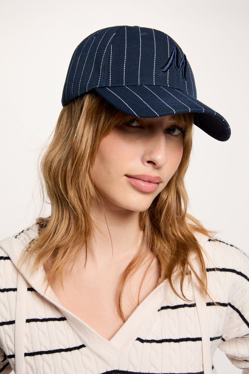 Gestreepte pet marineblauw vrouw