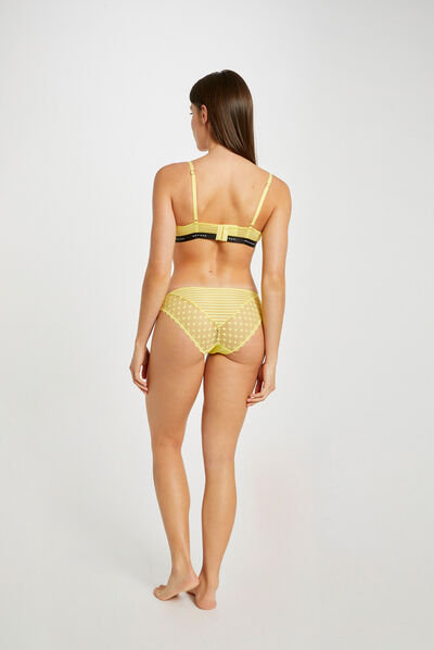 Soutien-gorge coques jaune femme