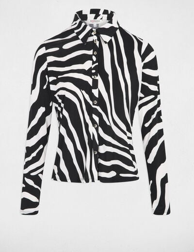T-shirt met lange mouwen zwart vrouw