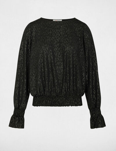 T-shirt manches longues noir femme