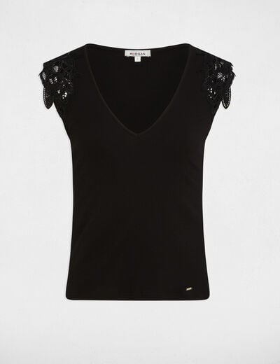 Mouwloze top zwart vrouw