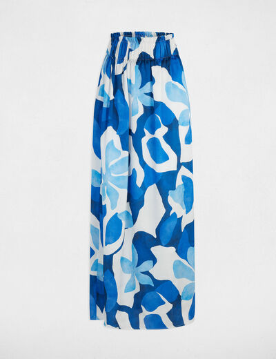 Jupe longue imprim&eacute;e multicolore femme